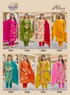 Alexa Vol 7 By Radhika Vertican Silk Kurti With Bottom Dupatta Exporters In India